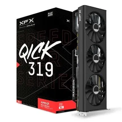 Placa De Vdeo Rx 7800xt Gaming 16g Xfx Speedster Qick319 Amd Radeon, 16gb Ddr6, Hdmi 3xdp 3 Fan - Rx-78tqickf9